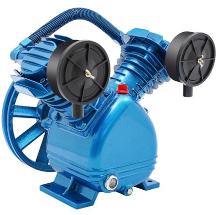 Tête de pompe à air comprimé à haut rendement - Compresseur à air comprimé - Unité de compresseur à double cylindre - Cylindre à double cylindre - Appareil à une étape - Installation facile - Forme en