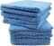 kidparadise Gants de Toilette 14 x 22 cm - Coton - Lot de 10 Gants (Bleu Ciel)