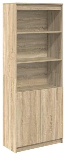 vidaXL Highboard Sonoma-Eiche 70x35x180 cm Holzwerkstoff, Schrank, Lagerschrank, Schrank hoch, Beistellschrank, hoher Schrank, Schrank mit Tür