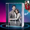 Photo en cristal 3D personnalisée - Cadeau parfait pour homme ou femme - Image 3D en cristal gravé sur mesure - Cadeau pour la fête des pères, la fête des mères, Noël, un anniversaire, la