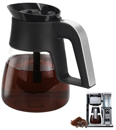 10 Cup Coffee Maker Carafe Replacement Pot Compatible with Ninja Coffee Maker CF090 CF092 CF097 CM400 CP300 CP301 CP307 Glass Carafe with Brew-Through Lid