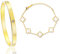 SUEHBEXF 2 Stück Kleeblatt Armband, 18K Vergoldet Vierblättriges Kleeblatt Armband, 18K Gold Plattiert Freundschaft Cubic Zirkonia Armreif, Geschenke für Frauen Mutter Mädchen