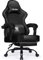 minnouat Gaming Stuhl, Bürostuhl Ergonomisch mit Teleskopische Fußstütze, Gaming Chair mit Kopfstütze und Lendenwirbelstütze,Gaming Sessel gepolstert 150 kg, höhenverstellbarer Gamer Stuhl,Schwarz
