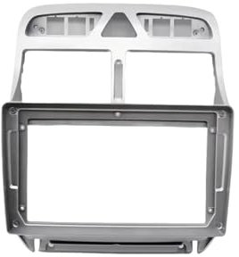 Marco De Radio para Peugeot 307 307CC 2002-2013 Marco DVD Coche 9 Pulgadas Kit Molduras Tablero Instrumentos Radio Reproductor Multimedia Pantalla Grande(Only Frame-Black)