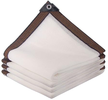 Filet D'ombrage Taux D'ombrage De 50% Filet Protection Solaire Blanc Tissu D'ombrage Perméable à L'eau 1x2m 2x3.0m 3x4m 4x5m 5x6m 6x7m Toile D'ombrage Pour Serre Terrasse Jardin Plantes(1.5x10m)