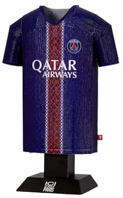 PSG Paris Saint-Germain FC 25/26 Home Metal Football Shirt - Officially Licensed Miniature Alloy Replica Jersey Collectible Display Gift - Personalise Customisable Name & Number Decals