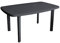 Mojawo Gartentisch Campingtisch Kunststoff 140x90cm Anthrazit rechteckig Balkontisch Gartentisch Terrassentisch