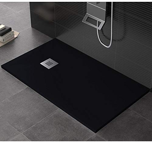Receveur de douche en pierre Maier Dharma Noir différentes mesures 100x90 cm