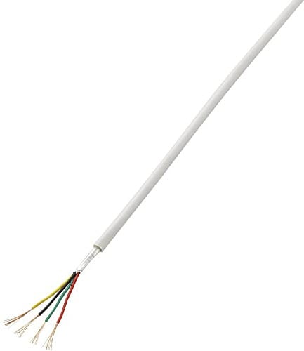 TRU Components 1570252 Alarmkabel LiYY 4 x 0.14mm² Weiß 50m