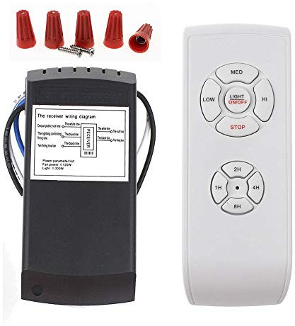 Universal Ceiling Fan Remote Control Kit, 3-in-1 Ceiling Fan Light Timing & Speed Remote, for Hunter/Harbor Breeze/Westing...