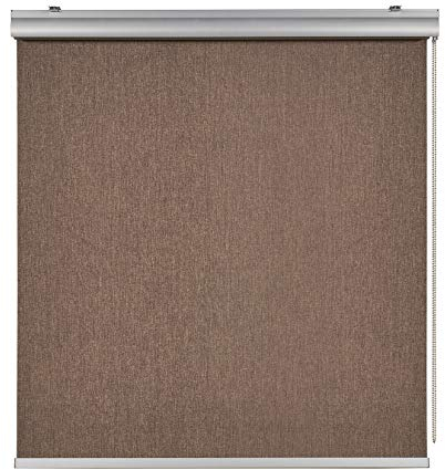 Tende a rullo per interni Oscuranti Premium Cassoneto e catenella in alluminio di alta qualità Tenda a rullo avvolgibile Oscurante termica da interno per finestra STORESDECO 60x250 cm Marrone