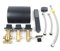 5 Loch Wannenrandarmatur Badewannenarmatur Badwanne Armatur + Handbrause für Badewannen Wannenrand Messing Wasserhahn +Handbrause Set Messing