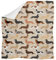 UOIMAG Weiche Bettüberwürfe mit niedlichem Dackel-Motiv, Flanell-Fleecedecke, Geschenk, Sofadecke (114 x 152 cm)