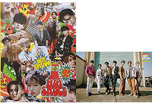 NCT Dream Hot Sauce [Photo Book Ver.] The 1st Album (Chilling Version) CD+Poster+Photobook+Postcard Book+Folded Poster(On Pack)+Sticker+Thanks To+Photo Card+(Extra 5 NCT Photocards)
