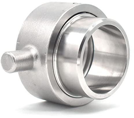 Raccord S60x6 avec écrou tournant en inox 316 à souder