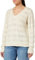 PIECES Pcbibbi LS Knit Noos BC-Jersey con Cuello de Pico Suter Pulver, Blancocap Gris, XL para Mujer