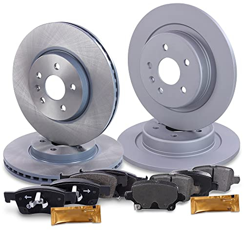 BESTPRICE BESTPRICE Bremsenset inkl. Bremsscheiben vorne Ø 300 mm + hinten Ø 288 mm + Bremsbeläge vorne und hinten, Kompatibel mit OPEL ASTRA K (B16), ASTRA K Sports Tourer (B16)