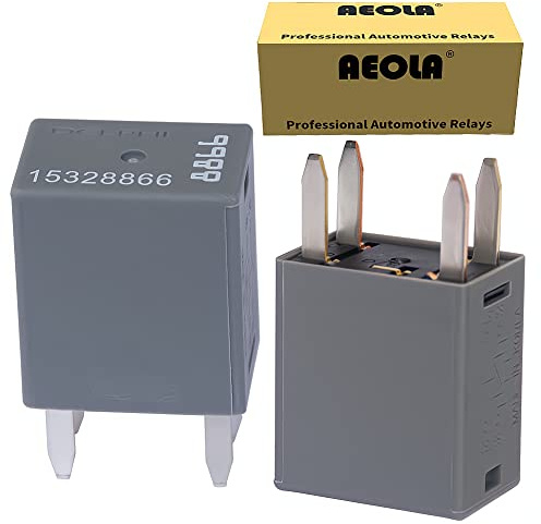 Aeola 1 Pack 15328866 or 8866 Multi-Purpose Relay for GM GMC Buick Chevry Ac Compressor Clutch Relay 4 Pins 12 VDC 20A
