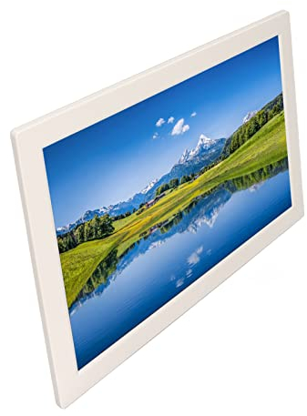 Goshyda Digitaler Bilderrahmen, 17 Zoll, 1440 x 900, Multifunktions-Videoplayer, Uhr, Wecker, Kalender, mit Fernbedienung, intelligenter digitaler Bilderrahmen, für das Heimbüro(#2)
