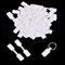 Xzeemo 100 Stück Preisetiketten Selbstklebend, Weiß Preisschilder, Schmuck Tags, Schmuck Preisaufkleber, Jewelry Price Tag für Ringe, Armbänder,Halskette, Ohrringe Display (12 * 60mm)