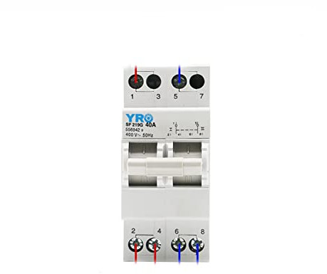 Interruptor de transferencia manual de doble potencia 2P 63A MTS Disyuntor de circuito en miniatura