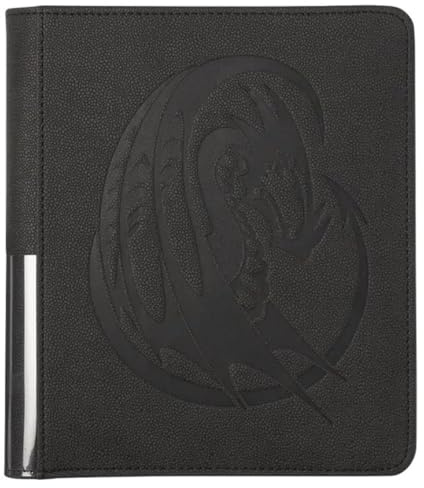 Dragon Shield Card Codex Binder – 160 Card Portfolio, Pocket Sideload Pages, Trading Card Album for Pokemon, MTG, YuGiOh, TCG, OCG & Sports Cards | Iron Grey