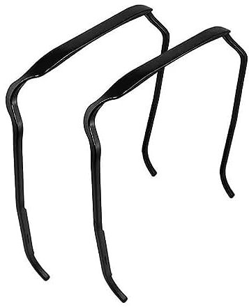 Curly Thick Hair Large Headband,Grand bandeau pour cheveux bouclés et épais, 2pcs serre-tête invisible,bandeau en forme de lunettes de soleil,Accessoires de bricolage (Noir)