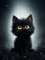Ginfonr DIY Diamond Painting Zubehör Schwarze Katze Set Full, 5D Diamant Painting Tier Bilder Kit Crystal Rhinestone Embroidery Decoration Für Home Wall Décor 30x40cm