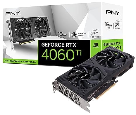 PNY GeForce RTX™ 4060 Ti 16GB Verto Dual Fan Edition Grafikkarte DLSS 3