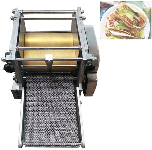 Electric Tortilla Press Pizza Dough Pastry Press Machine Dough Sheeter Tortilla Roller Maker 304 stainless Suitable For Produce Tortilla Roti Taco etc