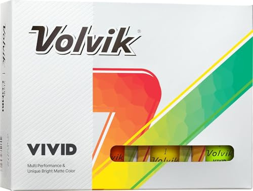 Volvik Vivid Matte Golf Balls (One Dozen) (Assorted)