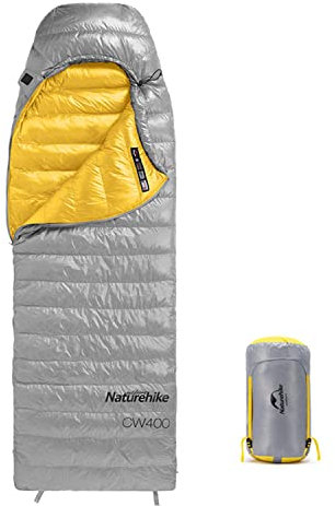 Naturehike Daunenschlafsack Ultraleichte Tragbare Kompackte Winter Schlafsack 4 Jahreszeiten für Erwachsene und Kinder Outdoor Camping Wandern Reisen mit Kompressionssack 650FP