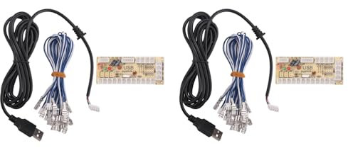 Blmirror 2X DIY Joystick Platine USB Gamepad Platine für Mame Jamma und Andere PC Kampf Spiele