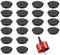 20 Pcs 60mm Round Desk Cable Hole Cover with 60mm Hole Saw Drill Bit, Desk Grommet, Cable Wire Grommet, Desk Hole Cover, Metal Hole Cutter, for Home and Office Table Cable Computer Wire Management