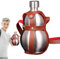 Bouteille Gourde En Acier,Bouteille D'eau Gourde En Acier, Bouteille d'eau en forme de gourde en métal de 1,5 L avec sangle de transport, Bouteille d'eau de Style ancien chinois, bouteille en acier in