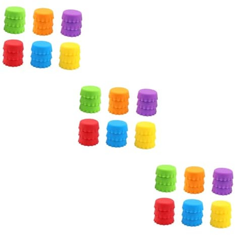 Garneck Bierflaschenkappen 54 Stück Bierflaschenverschlüsse Weinflaschenverschlüsse Vakuum Weinverschlüsse Vakuum Getränkeflaschenverschlüsse Weinsparer Bierversiegelungsdeckel Wiederverwendbare