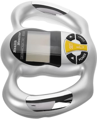 Körperfettmessgerät Silber Digital, mit Bmi Analyse Tragbar ABS | Bioimpedanzanalyse Gerät, LCD Anzeige und Gesundheitsberichte, für Zuhause, Kompakt und Leicht