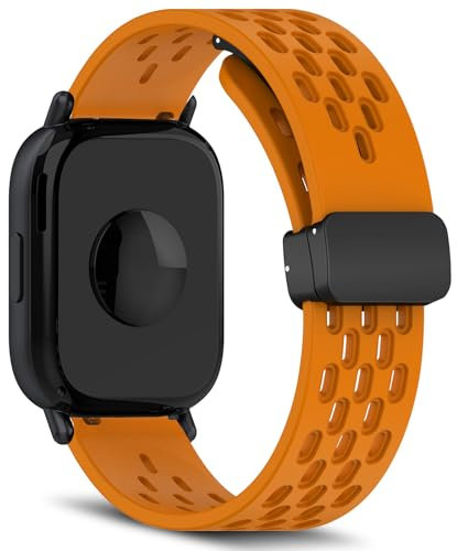 MaEiol 22mm Correa Silicona para Xiaomi Watch S4/S4 Sport/Xiaomi Redmi Watch 5 Active/5 Lite, Correas Suave Respirable Deportiva Pulsera Repuesto para Hombre y Mujer - Amarillo