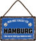 Hamburg Blechschild Fußballschild Deko Metallschild mit Spruch Sport Schild Fussball Fanartikel Fan Liebhaber Begeisterte Weihnachten Geschenkidee