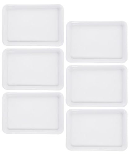 Happyyami Plateau Rectangulaire en Plastique pour Plantes 6 Pièces Plateau D'égouttage Soucoupe pour Intérieur Et Extérieur 30Cm