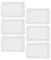 Happyyami Plateau Rectangulaire en Plastique pour Plantes 6 Pièces Plateau D'égouttage Soucoupe pour Intérieur Et Extérieur 30Cm