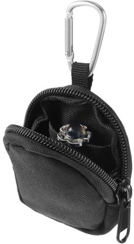 Nogeqi Coin Purse mit Reißverschluss, Canvas Ringtasche, Klein Münzbeutel, Tragbar Reise Ring Aufbewahrung Unterwegs, Change Purses Kleine Ringaufbewahrung Sport für Coin Ringe Necklace Schmuck