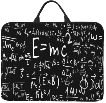 Physik Formel Gesetz E=Mc2, 14 Zoll Laptophülle, Notebooktasche Laptophülle Aktentasche mit Griff