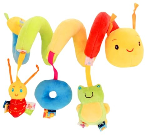 Jouet pour poussette, siège auto suspendu, jeu de gymnastique, peluche avec peluches colorées et souriantes pour poussette, berceau