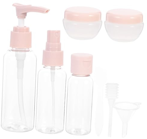CLISPEED Transparente Kosmetikflaschen aus Langlebigem Kunststoff Wiederbefüllbare Reiseflaschen für Lotion Shampoo Flüssigseife Auslaufsicher Kompakt und Vielseitig für Business und