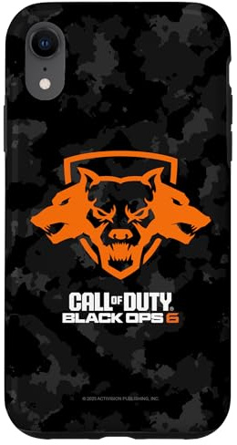 Hülle für iPhone XR Call of Duty Black Ops 6 Cerberus Logo Camo FPS Video Game