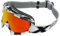 TWO-X Cross-Brille - Motocross-Brille mit verspiegeltem Iridium Glas - Motorrad-Brille - Enduro & Downhill - Modell Race - Factory Weiß-Schwarz