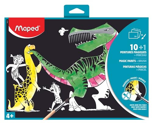 MAGIC PAINT X10 SHEETS +1 PINCEL PAINT WITH WATER ONLY, NO PAINTS REQUIRED MAPED 831217
