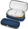 Afomida Trousse Scolaire Sac à Crayons Plumier Grande Capacité Étui à Stylo Fournitures Scolaires Bureau Porte-Crayon Pliable Pochette pour Garçon Fille Ado Étudiant avec Fermeture à Glissière, Bleu