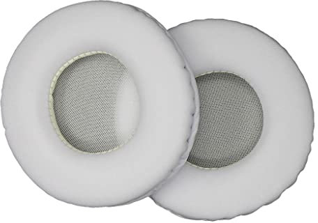 #N/A 2pcs Redondo Reemplazo De Espuma De Memoria Suave Almohadillas De Oído Reemplazo De Auriculares Cómodo Cojín De Oído Cubierta Orejeras Blanco - Blanco, 80mm